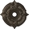 Ekena Millwork Attica PVC Ceiling Medallion (Canopies up to 7 3/4"), 22"OD x 3 1/2"ID x 1"P, Metallic Dark Bronze CMP22ATCDB - alternate 1